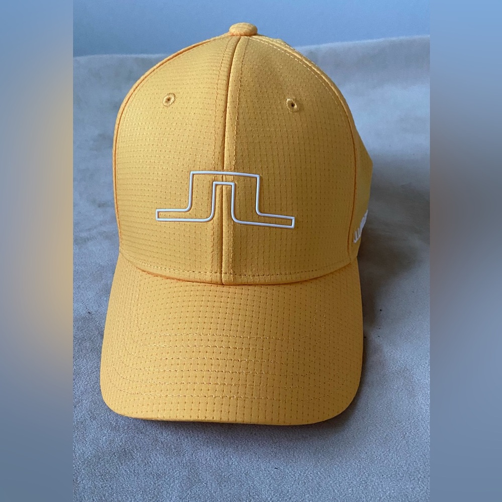 Yellow golf cap